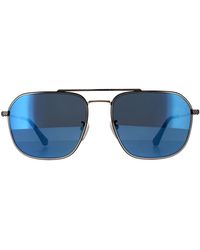 Police - Sunglasses Splf64 Octane 1 300B Shiny Smoke Mirror - Lyst