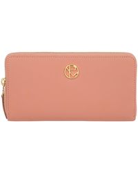 Pure Luxuries - 'Nimes' Misty Rose Leather Purse - Lyst