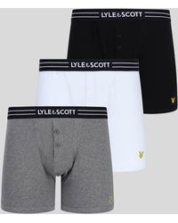 Lyle & Scott - 3 Pack Core Trunks With Eagle Waistband - Lyst