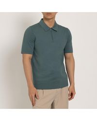 Reiss - Acer Zip Neck Knit Polo Shirt - Lyst
