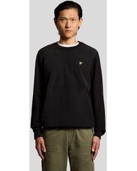 Lyle & Scott - Half Raglan Sleeve Panneled Sweatshirt - Lyst