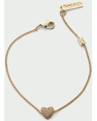 Tutti & Co - Pave Heart Bracelet - Lyst