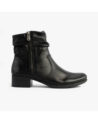 Rieker - 78656-00 Flat Ankle Boots - Lyst