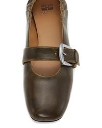 Ganni - Ballerinas With Buckle Straps - Lyst
