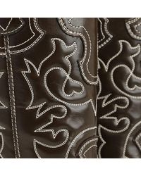 Ganni - Recycled Leather Western Boots - Lyst