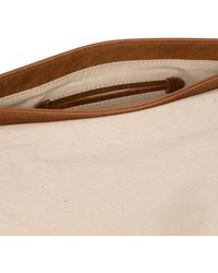 Conkca - 'Cherish' Dark Tan Leather Clutch Bag - Lyst