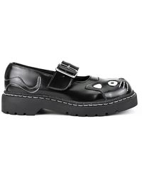 Infinity Leather - Mary Jane Kitty Leather Platform Goth Shoes - Lyst