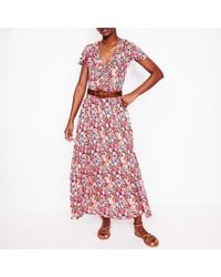 Boden Nicola Jersey Tea Dress in White | Lyst UK