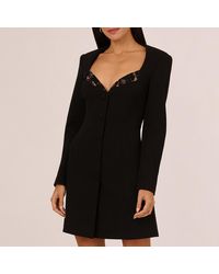 Adrianna Papell - Knit Crepe Blazer Dress - Lyst
