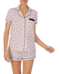 Kate Spade - Modal Cropped Pyjama Set-Polka - Lyst