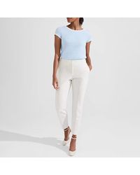 Hobbs - Ecru Sherry Stripe Trousers - Lyst