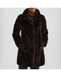 Hobbs - Ros Faux Fur Coat - Lyst