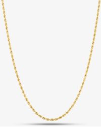 T.H.Baker - 9Ct Inch Fine Rope Chain 1.12.0784 - Lyst