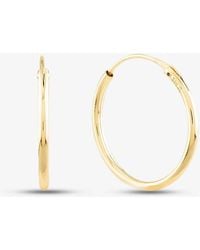 T.H.Baker - 9Ct- Sleeper Hoop Earrings 1.53.9809 - Lyst