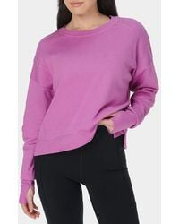 Sweaty Betty - Allium After Class Crop Sweatshirt - Lyst