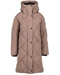 Didriksons - Torun Longline Quilted Parka Jacket - Lyst