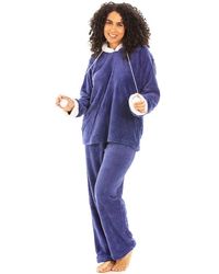 CAMILLE - Supersoft Hooded Pyjama Set - Lyst
