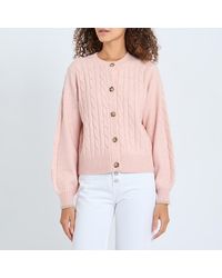 Joules - Cable Wool Blend Cardigan - Lyst