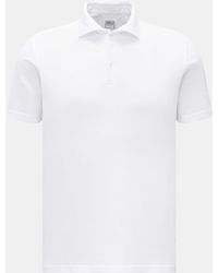 Fedeli - Piqué-Poloshirt 'Zero' weiss - Lyst
