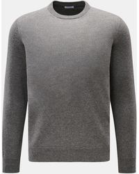 Malo - Cashmere Rundhalspullover Meliert - Lyst