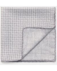 Brunello Cucinelli - Seiden-Einstecktuch/Off- Gemustert - Lyst