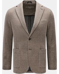 Circolo 1901 - Jersey-Sakko/Dunkelbraun Kariert - Lyst