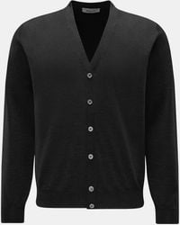 FILIPPO DE LAURENTIIS - Cardigan anthrazit meliert - Lyst