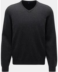 Fedeli - Cashmere V-Neck Pullover 'Pull Slim' - Lyst