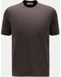 FILIPPO DE LAURENTIIS - Leinen Rundhals-T-Shirt 'Jerlin' - Lyst