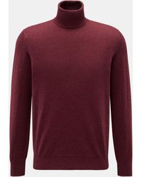 Brunello Cucinelli - Cashmere Rollkragenpullover Meliert - Lyst
