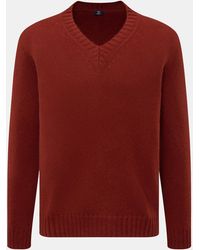 Fedeli - V-Neck Pullover - Lyst