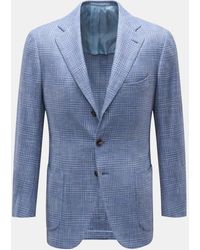 Cesare Attolini - Sakko/Rauchblau Kariert - Lyst