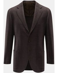 Cesare Attolini - Cashmere Sakko braun/dunkelbraun kariert - Lyst