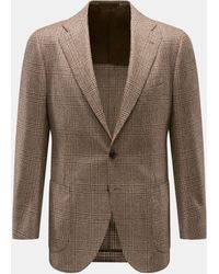 Cesare Attolini - Cashmere Sakko Braun/ Kariert - Lyst
