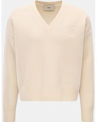 Ami Paris - V-Neck Pullover - Lyst