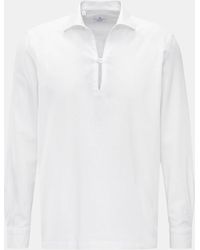 Giampaolo - Popover-Hemd Haifisch-Kragen - Lyst