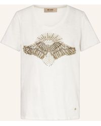 Mos Mosh - T-Shirt MMNADINE mit Schmuckperlen und Pailletten - Lyst