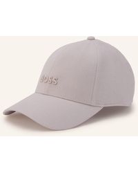 BOSS - Leinen-Cap ARI - Lyst