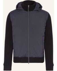 Herno - Strickjacke im Materialmix - Lyst