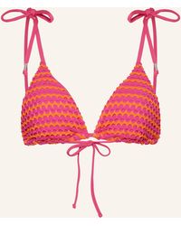 Seafolly - Triangel-Bikini-Top MESH EFFECT - Lyst