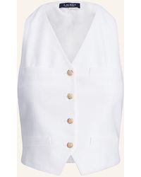 Ralph Lauren - Blazerweste im Materialmix - Lyst