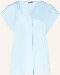 Comma, - Blusenshirt aus Satin - Lyst