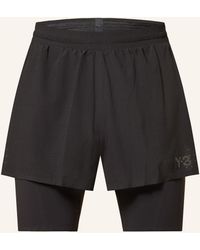 Y-3 - 2-in-1-Laufshorts RUNNING - Lyst