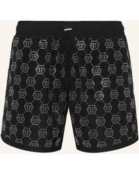 Philipp Plein - Beachwear Short Trousers Crystal - Lyst