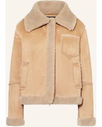 MARC AUREL - Jacke in Lederoptik mit Kunstfell - Lyst