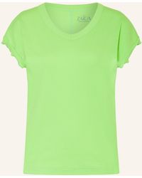 ZAÍDA - T-Shirt mit Rüschen - Lyst