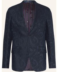 Etro - Anzugsakko Extra Slim Fit mit Leinen - Lyst