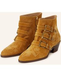Chloé - Stiefeletten SUSANNA mit Schmucksteinen - Lyst
