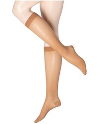Falke Feinkniestrümpfe ENERGIZE KNEE-HIGH 30 DEN - Natur