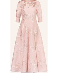 Talbot Runhof - Cocktailkleid aus Jacquard mit 3/4-Arm - Lyst